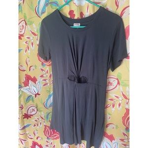T Shirt Dress with Cut Out